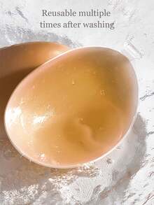 Sticky Silicone Bra - Push-Up Adhesive Bra Inserts Women, Sleeveless Dresses & Cocktail Parties - 杏色 - 查看 5