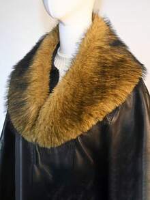 1件装仿毛皮领围巾，时尚披肩领，女士秋冬款 - 多色3 - 查看 16