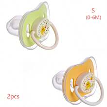 Baby Pacifier, Available In S And L Sizes, Made Of Liquid Silicone, Soft And Comfortable, Comes With Dust Cover, Suitable For Daily Use - Multicolor - View 13