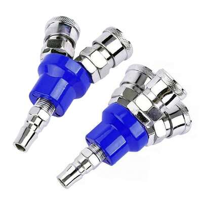 Conector neumático para compresor de aire-SMV redondo bidireccional SMY redondo conector rápido de rosca interna de tres vías-herramienta neumática 5RBB