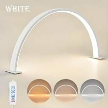 Modern Style Half-Moon LED Nail Lamp, Matte Metal Finish USB-Powered Desk Lamp For Manicure, Eyelash Extension, Tattoo, And Skincare, With Push Button Control And Plastic Bell Shade - Includes Multiple Components, Solid Color, No Battery Required - Multicolor - View 11