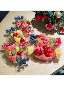 10个糖果造型蛋糕盒 - 非常适合盛放甜点、蛋糕、水果沙拉、提拉米苏等 - 适用于派对、儿童节、生日派对、毕业季/万圣节主题活动、圣诞节、新年派对 - 無色 - 查看 3