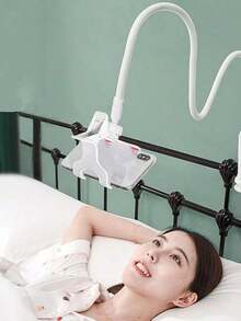 Giá đỡ điện thoại cố định xoay 360 độ, có thể điều chỉnh góc độ, phù hợp với điện thoại dưới 200g, thích hợp sử dụng cạnh giường hoặc trên bàn làm việc. - Nhiều màu - Xem 3