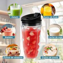 Accesorios Piezas de Repuesto para licuadora Nin ja,Juego de vasos para batidora,compatible con BN401 BN751 BN801 BL642 BL480-30 BL490-30 BL640 CT680 CT640C CT641 NN100 NN102 BL2012 - Azul - Ver 2