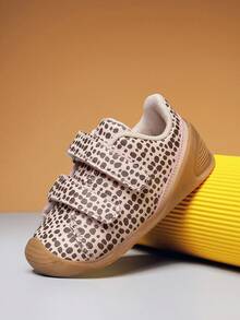 1双儿童/幼儿豹纹运动鞋，时尚可爱，防撞鞋头设计，百搭休闲运动鞋 - 彩色 - 查看 4