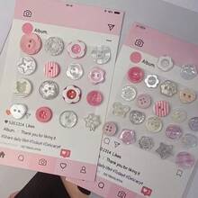 20pcs Assorted Colorful Buttons Set, Suitable For DIY Clothing, Sweaters And Crafts Decoration (Random Styles) - Multicolor - View 5