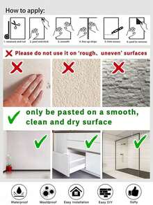 1 Roll Striped Decorative Sticker, Beige Linen Peel And Stick Wallpaper, Suitable For Cabinet, Self-Adhesive Removable Wall Paper - Multicolor - View 4