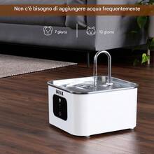 Bakaji 3.5L Smart Sensor Pet Water Dispenser, Automatic Water Fountain Dispenser For Dogs And Cats With 2 Modes And Long Battery Life - 3L - View 10