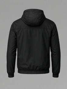 Men's Sports Windbreaker Jacket For Biking And Motorcycling, Black, Mizzu - 黑色 - 查看 2