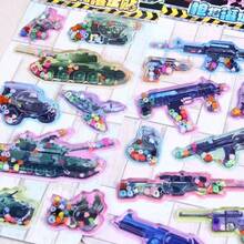 3D Water Sticker Racing Car Toy, Children's Reward Liquid Quicksand Crystal Small Sticker Painting - Tanned Kitty/Sticker>Candy/Kitten/Kids - Multicolor - View 8