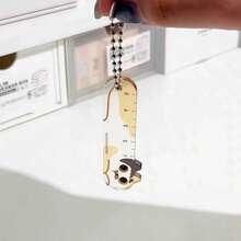 Five-Piece Set, Including 4 Cute Rulers + 1 Key Buckle, High-Value Ruler Stationery Set, And A Friend's Stationery. - 混色 - 查看 7