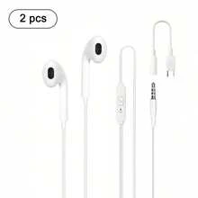 Includes Type-C Audio Adapter Cable, Suitable For 3.5mm Wired In-Ear Headphones, Sports, Running, Sleeping Earphones - Multicolor - View 7