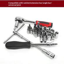 高品质棘轮扳手多功能工具套装 - 包括棘轮扳手工具箱、精密螺丝刀套装、便携式螺丝刀套装，结构坚固，小巧便携，功能全面。 - 多 色 - 查看 9