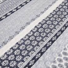 Quilt Set Full Queen Size 3 Piece, Pattern Printed Bedding Coverlet Set, Lightweight Soft Reversible Bedspread Sets For All Season (1 Quilt & 2 Pillow Shams) - Grey - View 5