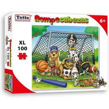 Rompecabezas 100 Piezas XXL | Piezas Extra Grandes, Gruesas y Durables | Diseñado para Uso Infantil (Perros Deportistas),37563162 - Rojo violeta - Ver 1