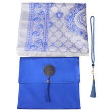 3pcs Travel Prayer Rug Set, Portable Prayer Mat, 99 Beads Rosary, Storage Bag, Ramadan Gift, Middle East Pilgrimage Supplies, Jacquard Pattern Prayer Rug, Prayer Pad, Decorative Meditation Reading Portable Prayer Mat Unisex - Multicolor - View 16