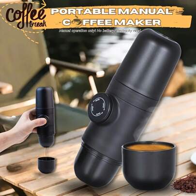 A Compact Manual Capsule Coffee Maker, Suitable For Outdoor Activities Like Camping And Hiking, As Well As Office Use. It Makes A Great Gift For Birthdays Or Valentine's Day.