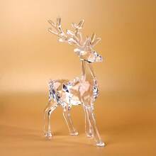 Transparent Sparkling Decorations, Car Ornaments, Interior Decor, Transparent Hanging Deer Figurines And Ornaments, Suitable As Birthday, Valentine's Day Gifts, And For Living Room And Bedroom Decor - Sika Deer - View 5