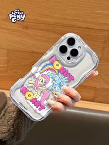 MY LITTLE PONY Official Genuine Phone Case, Cream Texture Transparent Shockproof Anti-Scratch Phone Case Suitable For IPhone 17, 17 Pro, 17 Pro Max, 11, 12, 13, 14, 15, 16 Pro, 16 Pro Max, 14 Plus, 15 Plus, 16 Plus, XR, XS Max, Women's Phone Case - Clear - View 4