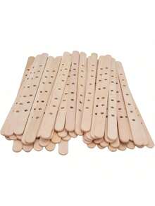 EstiloTendencia50 Uds Soporte De Mecha De Vela De Abedul Dispositivo De Centrado De Mechas De Vela De FáCil Uso Soporte De NúCleo De Cera De Reutilizable Para Hacer Velas(180 * 10 Mm)Calidad PremiumVersióN Mejorada - 114 * 10 milímetros - Ver 5