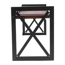 SENDERPICK Wine Racks With 5 Stem Glass Holder Wall-Mounted Wine Rack Rustic Metal Hanging Wine Holder - 黑色 - 查看 10