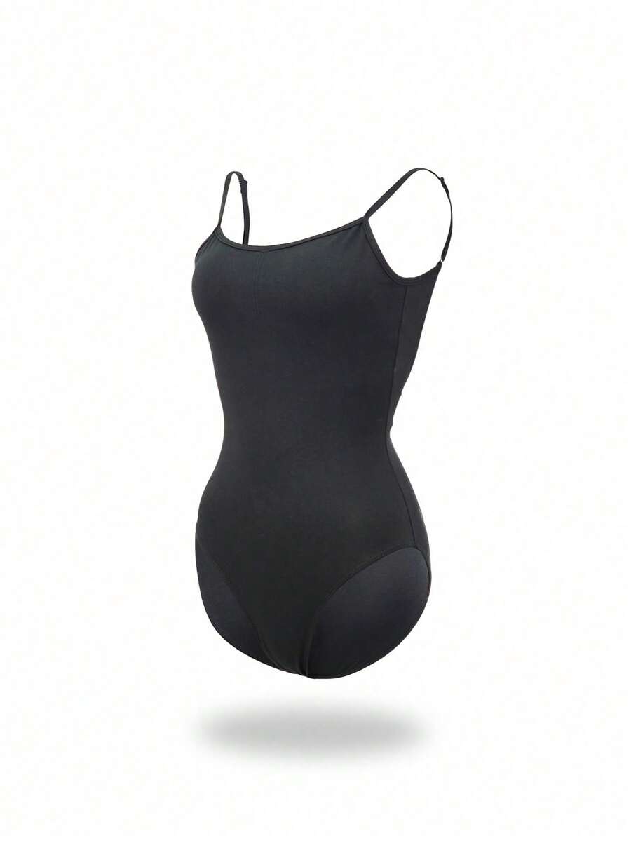 balletto Adjustable Shoulder Strap Gymnastics Leotard, Backless Design For Ballet Practice, Black Adult Women Camisole Fitness Apparel - Black - View 1
