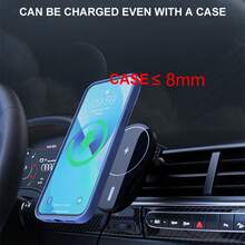 15W Magnetic Wireless Car Charger, Compatible With IPhone 17/16/15/14/13/12/12 Series, And Stable, Essential Accessory For Commuting Drivers, Available In Black And White - 15W - View 10