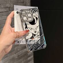 Funda de Teléfono Popular Anime Frieza para iPhone 16, 15, 14, 13, 12, 11 Pro Max, X, XR, XS Max, 8, 7 Plus - Funda Transparente Suave a Prueba de Golpes - Colores mixtos - Ver 2