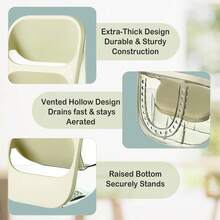 三层笔筒 - 大容量多功能收纳盒，桌面文具、化妆品、化妆刷、餐具收纳盒，透明简约笔筒，办公桌配件，返校用品 - 可定制DIY涂鸦设计 - 彩色 - 查看 6