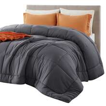 Quilt Duvet Core-Quilted Duvet Size, Four-Season Duvet, Down Instead Of Bedding, Gift For Ladies/Men, White. - Xám - Xem 2