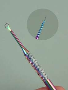 1 Set Includes 1 Stainless Steel Professional Nail Clipper And 1 Angled Cuticle Pusher, Multi-Function Cuticle Remover Manicure Care Set, Suitable For Salons And Women, Nail Care Tools, Nail Art Tools, Back To School Essential - Multicolor - View 4