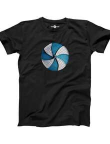 Blue & White Pinwheel Shirt Chicago White Sox Comiskey Park Exploding Scoreboard Fireworks Retro Bla - Negro - Ver 1
