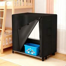 1件装防水牛津布庭院家具罩 - 适用于大号座椅、深椅、双人沙发、躺椅、庭院、户外家具，尺寸为122*61*107厘米，可用作户外柴火罩，防水防晒，牛津布材质，结实耐用，带有通风窗设计，适用于庭院、花园、壁炉存放、家具防尘、遮阳、宠物鸟笼遮阳等场合。 - 黑色 - 查看 6