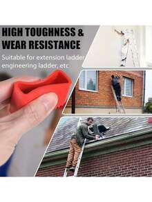 4PCS Heavy-Duty Anti Slip Rubber Ladder Foot Pad - Universal Replacement Safety Anti Slip Cap, Suitable For Telescopic Ladders
