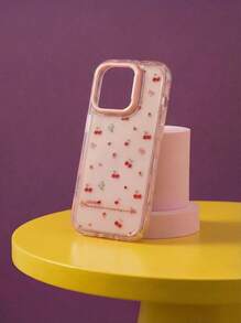 Joivida Śliczne wiśniowe, kontrastowe etui na telefon w kolorze galaretki w kolorze różowym, kompatybilne z 'em 17 Pro Max, 17 Pro 17 Air 16 Pro Max 14 Pro 13 12 15 Plus 11, miękkie etui z mydła na plecy, prezent - Fundacja Wiśnia - Zobacz 2