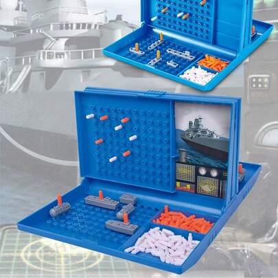 Bộ trò chơi chiến thuật hải chiến Battleship, 2 người chơi, đồ chơi tương tác, giải trí hấp dẫn, thích hợp cho gia đình, bạn bè, các buổi họp mặt ngày lễ, quà sinh nhật.