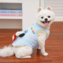 Haine și accesorii drăguțe de pluș pentru câini/pisici de toamnă/iarnă, potrivite pentru câini mici, căței, ursuleți de pluș, pisoi, calde și moi, la modă