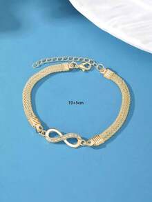 1 Pc Women's Octagonal Bracelet - Silver 2 - View 5