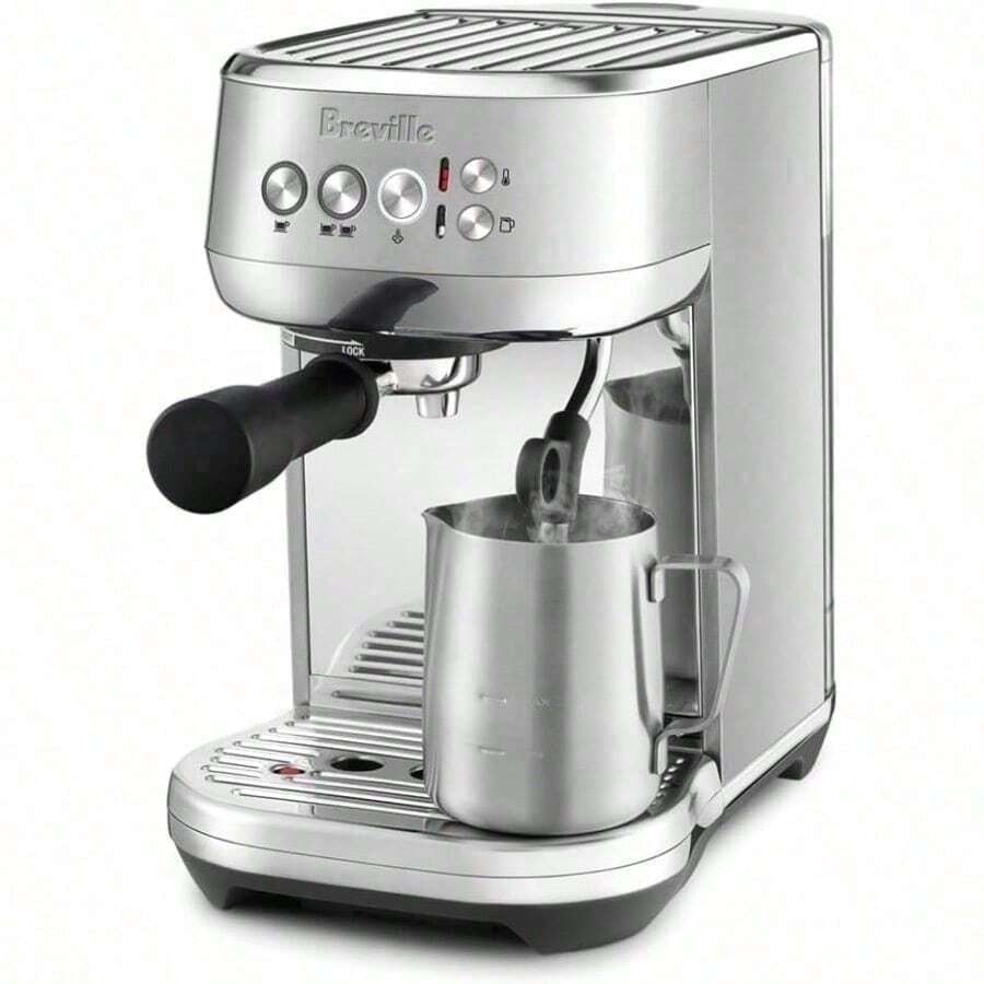 &Breville - la máquina de café espresso Bambino Plus acero inoxidable cepillado SES500 - Multicolor - Ver 1