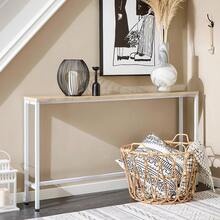 SoBuy Mesa Consola Mesa de Entrada Consola Recibidor Estrecha Mesa de Sofá Delgada para Sala de Estar(Madera Natural FSB19-Z) - 1 - Ver 2