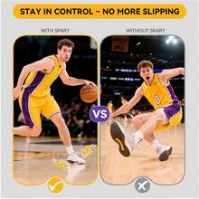 ‌Non Slip Shoe Grip Spray Kit With Cleaning Wipes Instant Traction Enhancer For Basketball Tennis Court Gym Indoor Outdoor Sports Shoes‌ - 預設 - 查看 3