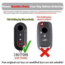 1pc TPU Car Key Fob Cover With 3 Buttons, Suitable For Fiat 500, Bravo, Brava And Iveco Olsen Models - Key Cover - View 4