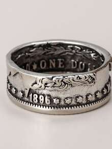 1枚复古雕刻摩根戒指，设计精致，适合日常佩戴和节日场合，是圣诞节、新年和情人节的完美礼物。 - 時尚 - 查看 3