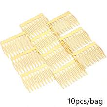 5/8/10 Teeth Metal Hair Comb Bronze Tone Hair Clips Claw Hairpins DIY Jewelry Findings & Components Wedding Hair Supplies - Multi-tooth Comb - View 12
