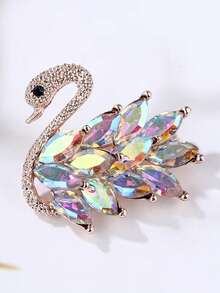 1 Stück Luxus Schwan Brosche, exquisite hochwertige Anstecknadel - Schwanenbrosche - Übersicht 8