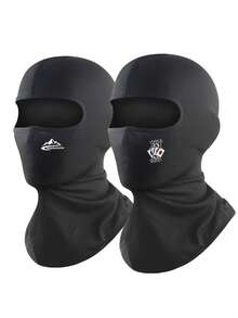 1pc/2pcs/3pcs Unisex Balaclava Hat, Versatile Wear As Face Mask, Sun Protection For Cycling, Motorcycle Riding, Hiking, Skiing And More - Black - View 7