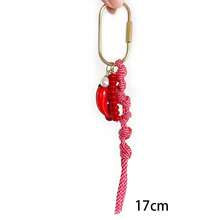 1pc Unique Design Tassel Heart Agate Beaded Bag Charm Accessory Unisex Versatile For Gift And Daily Use Keychain Purse Charm Keyring Y2K - Multicolor - View 9