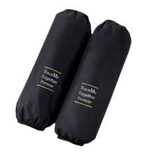 1 Pair Extra Long Letter Print Waterproof Sleeve Covers, Oil/Stain/Dirt Resistant, Kitchen/Housework Use, Unisex Autumn/Winter - Black - View 4