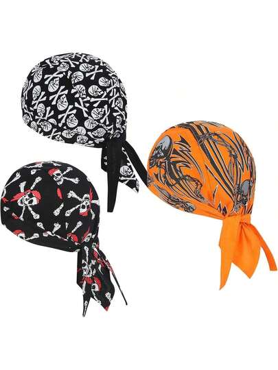 Tendencia3 piezas DOO trapos de rocío con calavera de pirata, gorro de enfriamiento, bandana para hombres, ciclismo, motocicletaCalidad premium