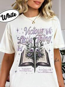 Vicious Little Thing Powerless, Powerless Bookish Shirt, Fantasy Bookish Tee Unisex Short Sleeve Cla - trắng - Xem 1